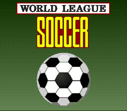 World League Soccer Title Screen